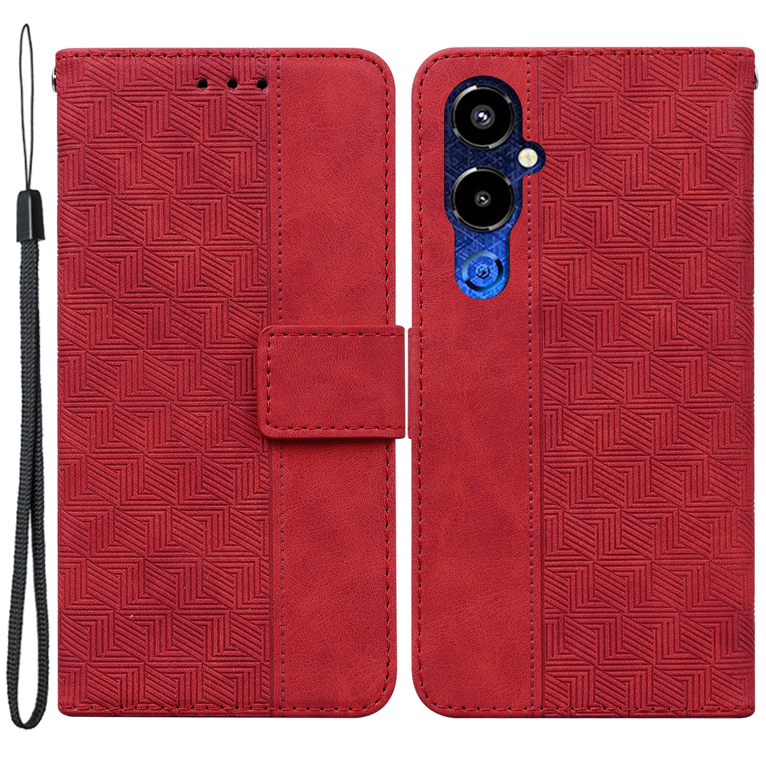 For Tecno Pova 4 Pro 4G Magnetic Closure Phone Case PU Leather Hand Strap Imprinted Geometry Pattern Stand Wallet Shockproof Flip Phone Shell For Tecno Pova 4 Pro 4G Magnetic Closure Phone Case PU Leather Hand Strap Imprinted Geometry Pattern Stand Wallet Shockproof Flip Phone Shell